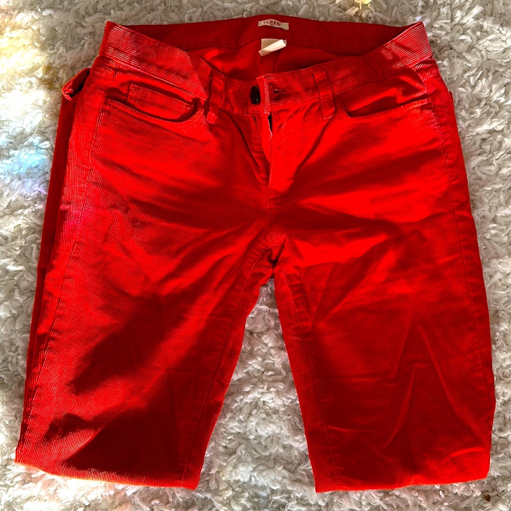 Bold persimmon j crew cords